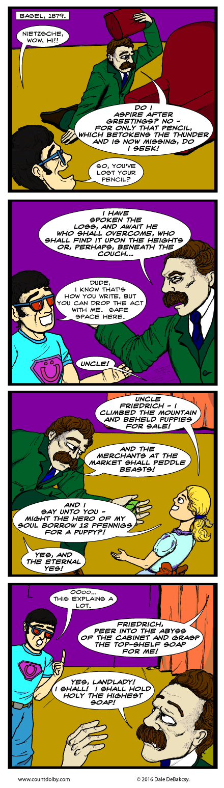 Dale's comic on Nietzsche. Click to see it full size.