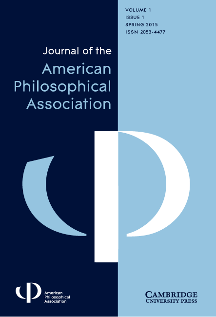 Front cover of the Journal of the APA