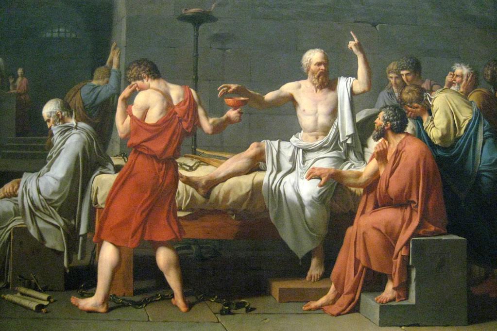 The Death of Socrates, Painting by Jacques-Louis David