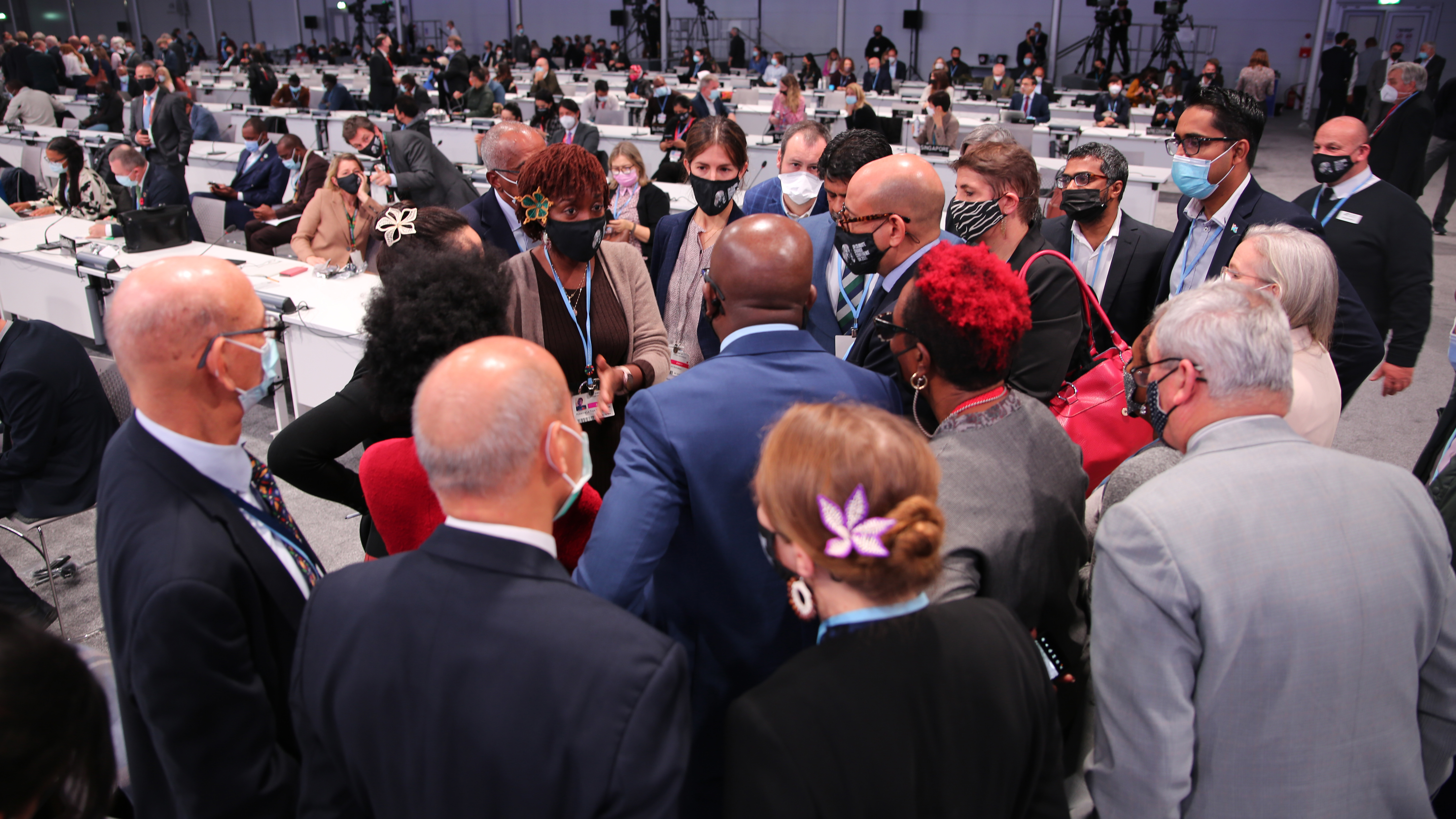 2 Final Plenary Huddle Final Plenary Huddle at COP26