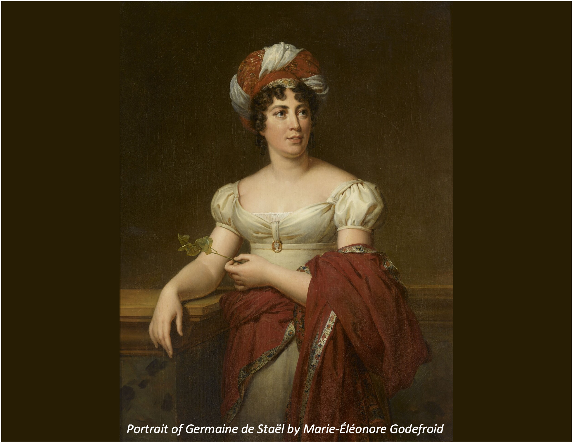 Portrait of Germaine de Staël by Marie-Éléonore Godefroid