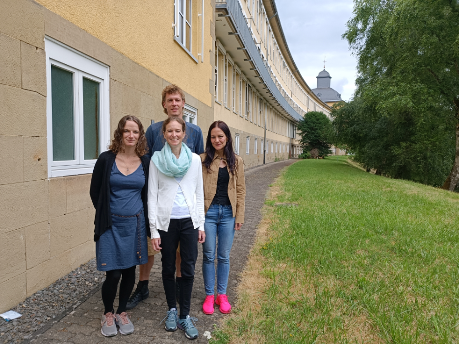photograph of the four members of the research group